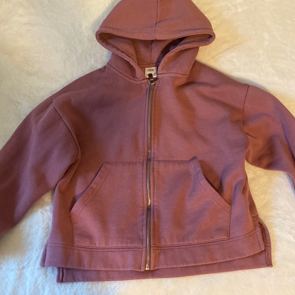Girls 11-12 Zara zip hoodie